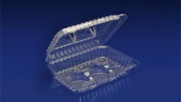 CHC-6CL <br><br> 6 CELL CUPCAKE CONTAINER/LOW PROFILE  <br> <br> 5 Tiers x 9 cases per tier = 45 cases per pallet