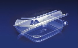 CBC-8X2 <br></br>ClearBoost PET 8″ Hinged Container