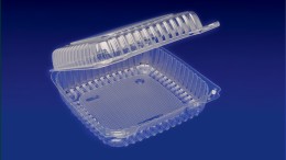 CHC-10X4<br></br>  10″ HINGED CONTAINER 200/cs <br> <br> 5 Tiers x 6 cases per tier = 30 cases per pallet