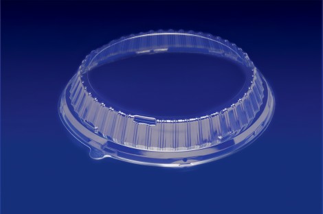 CDL-1025 <br></br>10″ Clear Plastic Snap-On Dome Lid w/ Pull Tab To Cover Most 10″ Plates </br> </br> 4 Tiers x 8 cases per tier = 32 cases per pallet