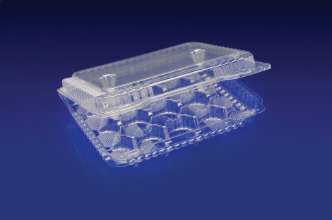 CMC-20L 20 CELL MINI CUPCAKE/MUFFIN CONTAINER  <br> <br> 4 Tiers x 6 cases per tier = 24 cases per pallet