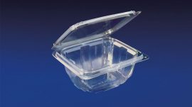 HLD-016 ClearBoost 16oz. Perimeter Seal Hinged Deli Container PET