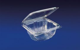 HLD-016 ClearBoost 16oz. Perimeter Seal Hinged Deli Container PET