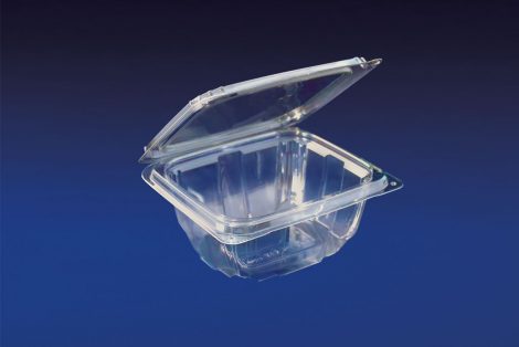 HLD-016 ClearBoost 16oz. Perimeter Seal Hinged Deli Container PET