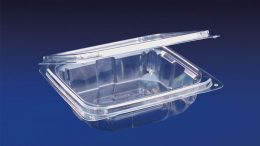 HLD-024 ClearBoost 24oz. Perimeter Seal Hinged Deli Container PET